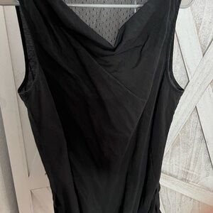 GAP Black Mesh Detail Top